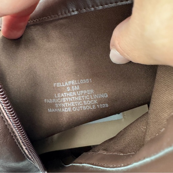 Steve Madden Fella Boot Womens Brown Leather Square Toe Ankle Bootie - Picture 10 of 11